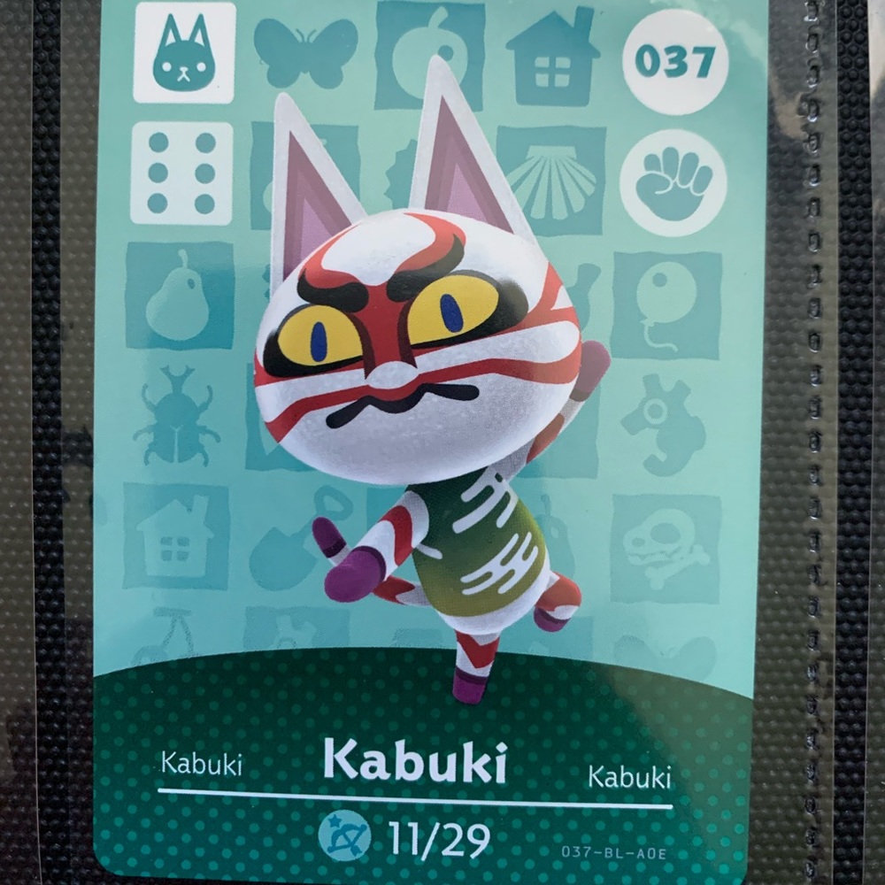 Kabuki 037 - Nintendo Animal Crossing amiibo card